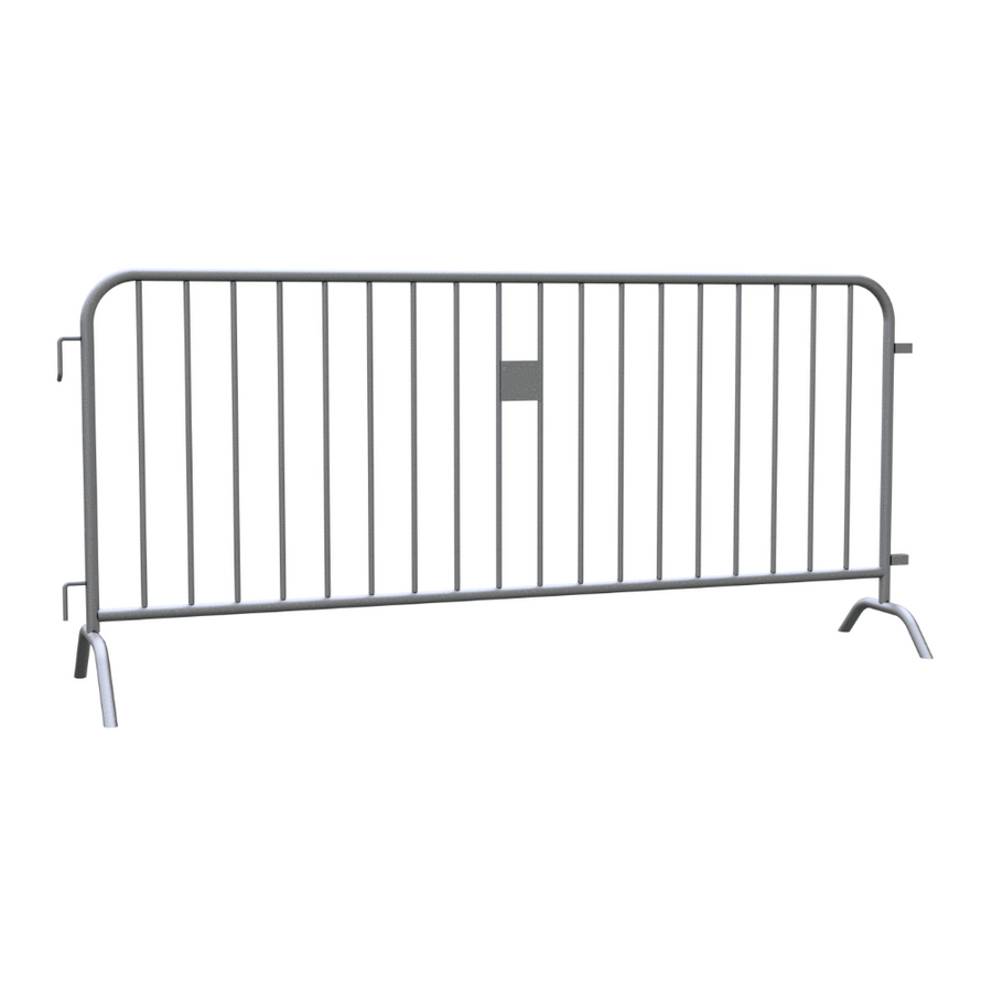 Dranghek 18 spijlen | 250 x 110 cm | Gegalvaniseerd met koppeling