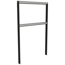 Fietsbeugel design plat staal 50x12 mm met RVS buis of antraciet met structuur