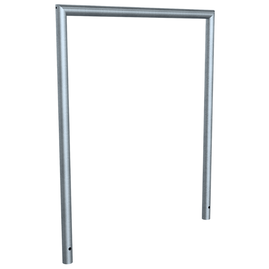 Fietsbeugel design | Buis Ø48 mm | Verzinkt of antraciet BD703 fijn structuur