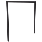 Antraciet DB 703 fietsbeugel design, buis Ø48 mm, 1200 mm, met fijn structuur afwerking.