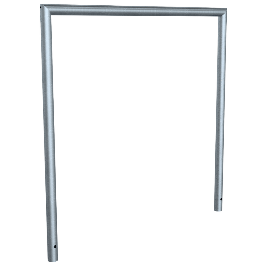 Fietsbeugel design | Buis Ø48 mm | Verzinkt of antraciet BD703 fijn structuur