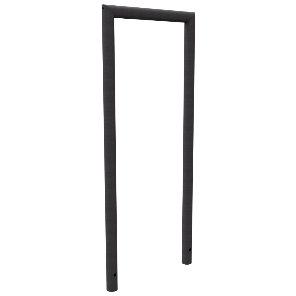 Fietsbeugel design | Buis Ø48 mm | Verzinkt of antraciet BD703 fijn structuur