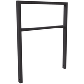 Antraciet DB 703 fietsbeugel van 60x40 mm kokerprofiel met tussenligger, 1000 mm breed.