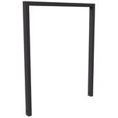 Antraciet DB 703 fietsbeugel, koker 60x40 mm, 1000 mm, zonder tussenligger.