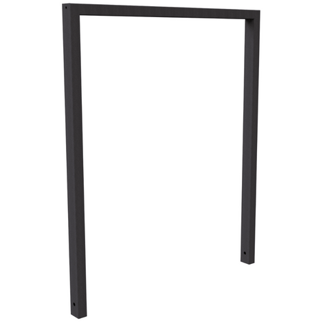 Antraciet DB 703 fietsbeugel, koker 60x40 mm, 1000 mm, zonder tussenligger.