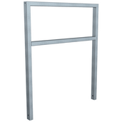 Verzinkte fietsbeugel design, koker 60x40 mm, met tussenligger, 1000 mm breed.