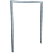 Verzinkte fietsbeugel, koker 60x40 mm, 1000 mm breed, zonder tussenligger.