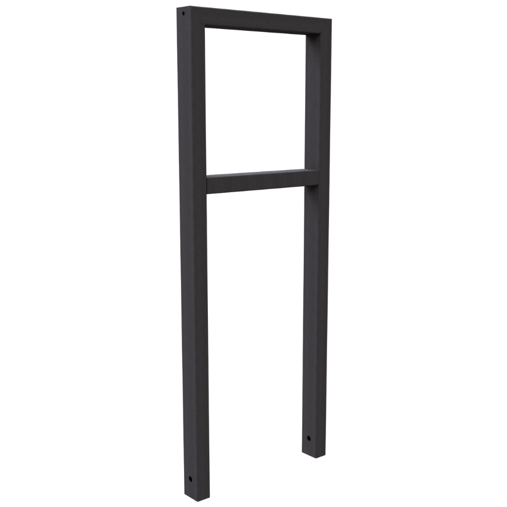 Fietsbeugel design | Koker 60x40 mm | Verzinkt of antraciet BD703 fijn structuur