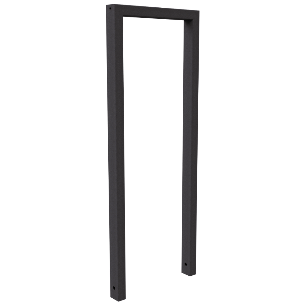 Fietsbeugel design | Koker 60x40 mm | Verzinkt of antraciet BD703 fijn structuur