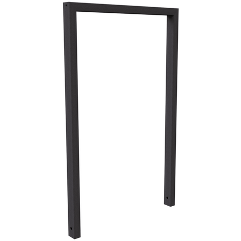 Antraciet DB 703 fietsbeugel, 750 mm, koker 60x40 mm, zonder tussenligger.