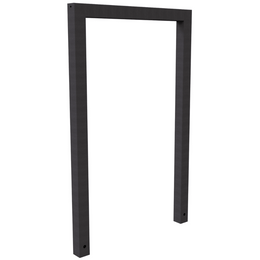 Fietsbeugel design koker 60x60 mm in verzinkt of antraciet met structuur