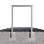 Fietsbeugel design | Koker 60x60 mm | Verzinkt of antraciet BD703 fijn structuur