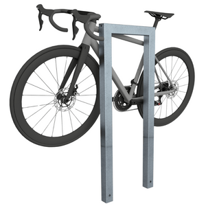 Fietsbeugel design | Koker 60x60 mm | Verzinkt of antraciet BD703 fijn structuur