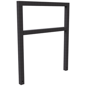 Fietsbeugel design | Koker 60x60 mm | Verzinkt of antraciet BD703 fijn structuur