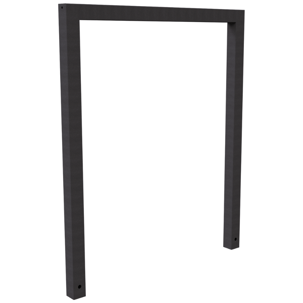 Fietsbeugel design | Koker 60x60 mm | Verzinkt of antraciet BD703 fijn structuur