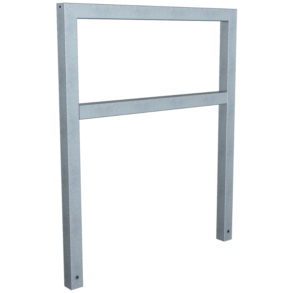 Fietsbeugel design | Koker 60x60 mm | Verzinkt of antraciet BD703 fijn structuur