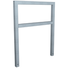 Fietsbeugel design | Koker 60x60 mm | Verzinkt of antraciet BD703 fijn structuur