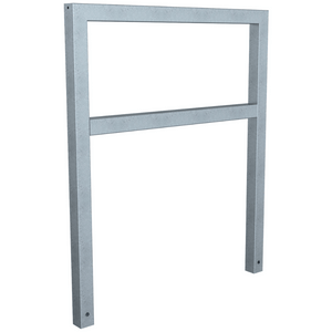 Fietsbeugel design | Koker 60x60 mm | Verzinkt of antraciet BD703 fijn structuur