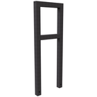 Fietsbeugel design | Koker 60x60 mm | Verzinkt of antraciet BD703 fijn structuur