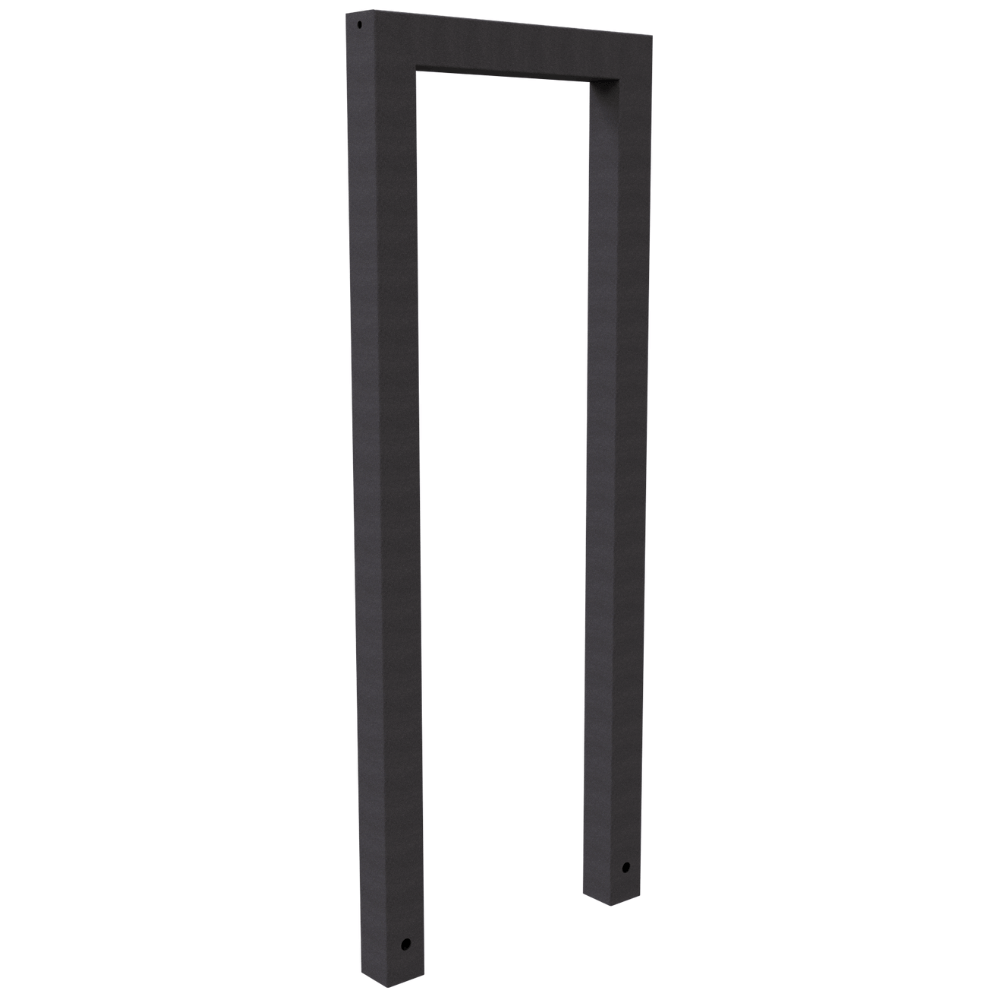 Fietsbeugel design | Koker 60x60 mm | Verzinkt of antraciet BD703 fijn structuur