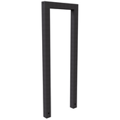 Antraciet DB 703 fietsbeugel, koker 60x60 mm, zonder tussenligger, 450 mm.