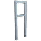 Fietsbeugel design | Koker 60x60 mm | Verzinkt of antraciet BD703 fijn structuur