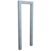 Verzinkte fietsbeugel design BD703, koker 60x60 mm, 450 mm, zonder tussenligger.