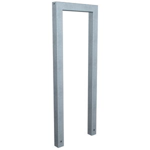 Fietsbeugel design | Koker 60x60 mm | Verzinkt of antraciet BD703 fijn structuur