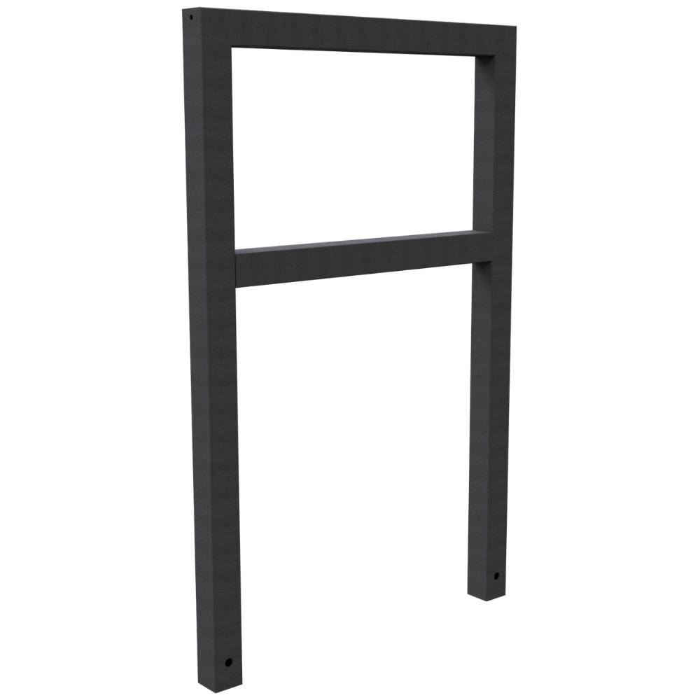 Fietsbeugel design | Koker 60x60 mm | Verzinkt of antraciet BD703 fijn structuur