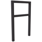 Fietsbeugel design | Koker 60x60 mm | Verzinkt of antraciet BD703 fijn structuur