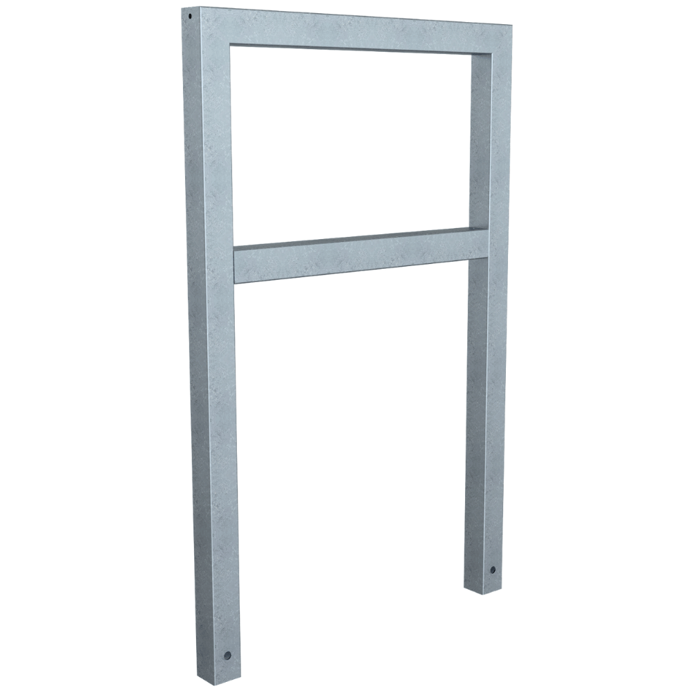 Fietsbeugel design | Koker 60x60 mm | Verzinkt of antraciet BD703 fijn structuur