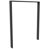 Antraciet DB 703 fietsbeugel, 1000 mm koker 80x20 mm, fijn structuur, zonder tussenligger.