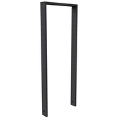 Antraciet DB 703 fietsbeugel, koker 80x20 mm, 450 mm, zonder tussenligger.