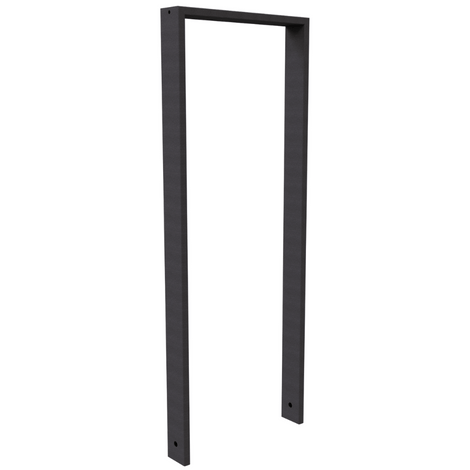 Antraciet DB 703 fietsbeugel, koker 80x20 mm, 450 mm, zonder tussenligger.