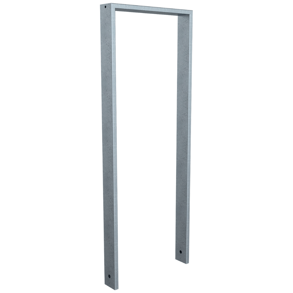 Fietsbeugel design | Koker 80x20 mm | Verzinkt of antraciet BD703 fijn structuur