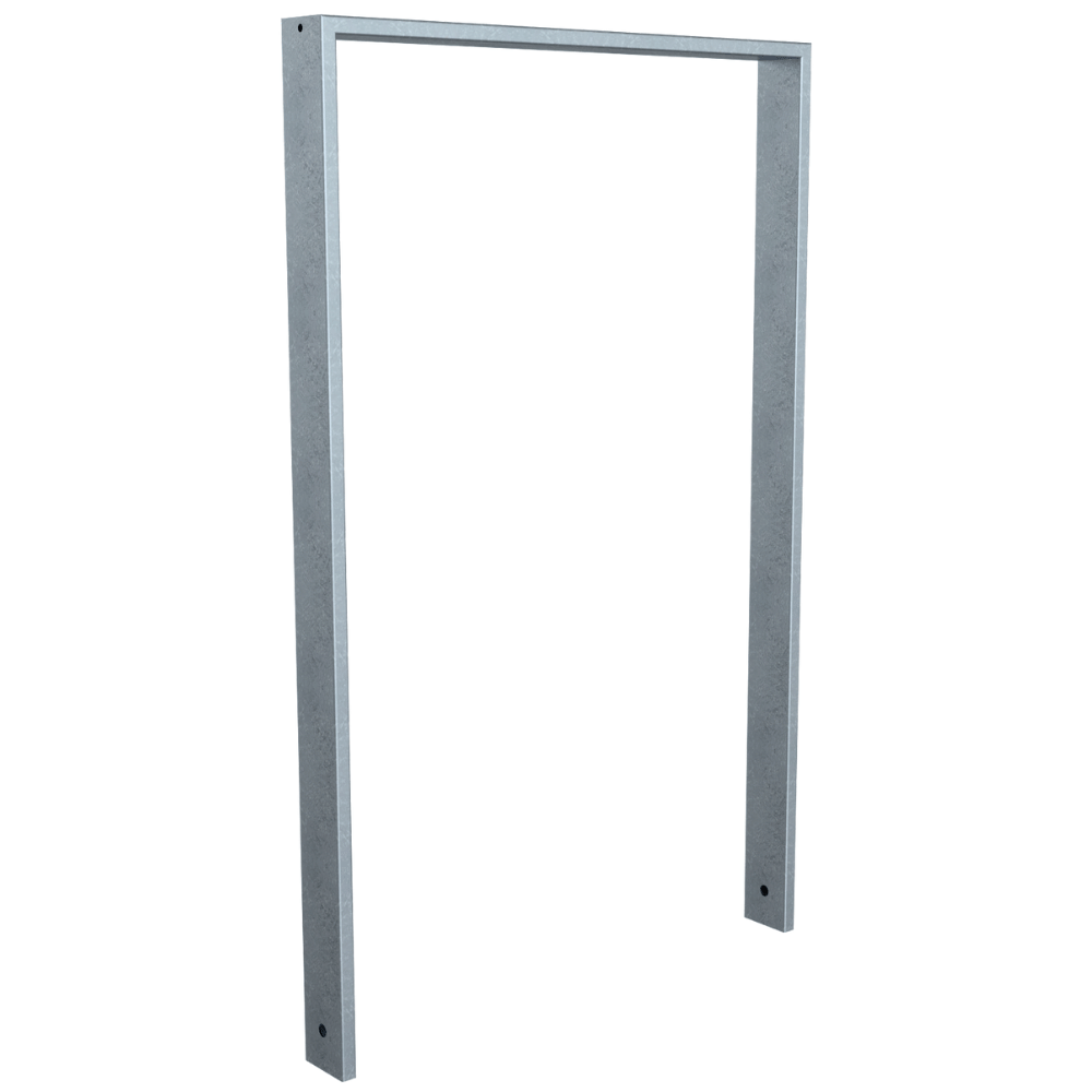 Fietsbeugel design | Koker 80x20 mm | Verzinkt of antraciet BD703 fijn structuur