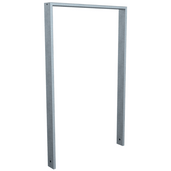 Verzinkte fietsbeugel design BD703, 750 mm, koker 80x20 mm, zonder tussenligger.