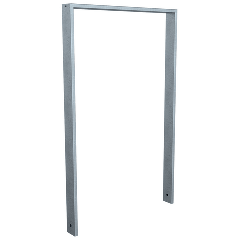 Verzinkte fietsbeugel design BD703, 750 mm, koker 80x20 mm, zonder tussenligger.
