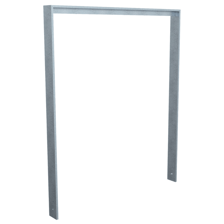 Fietsbeugel design | Plat staal 80x15 mm | Verzinkt of antraciet BD703 fijn structuur