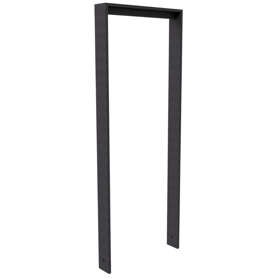 Fietsbeugel design | Plat staal 80x15 mm | Verzinkt of antraciet BD703 fijn structuur