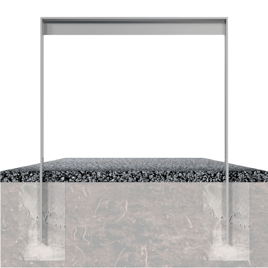 Fietsbeugel design | Plat staal 80x15 mm | Verzinkt of antraciet BD703 fijn structuur