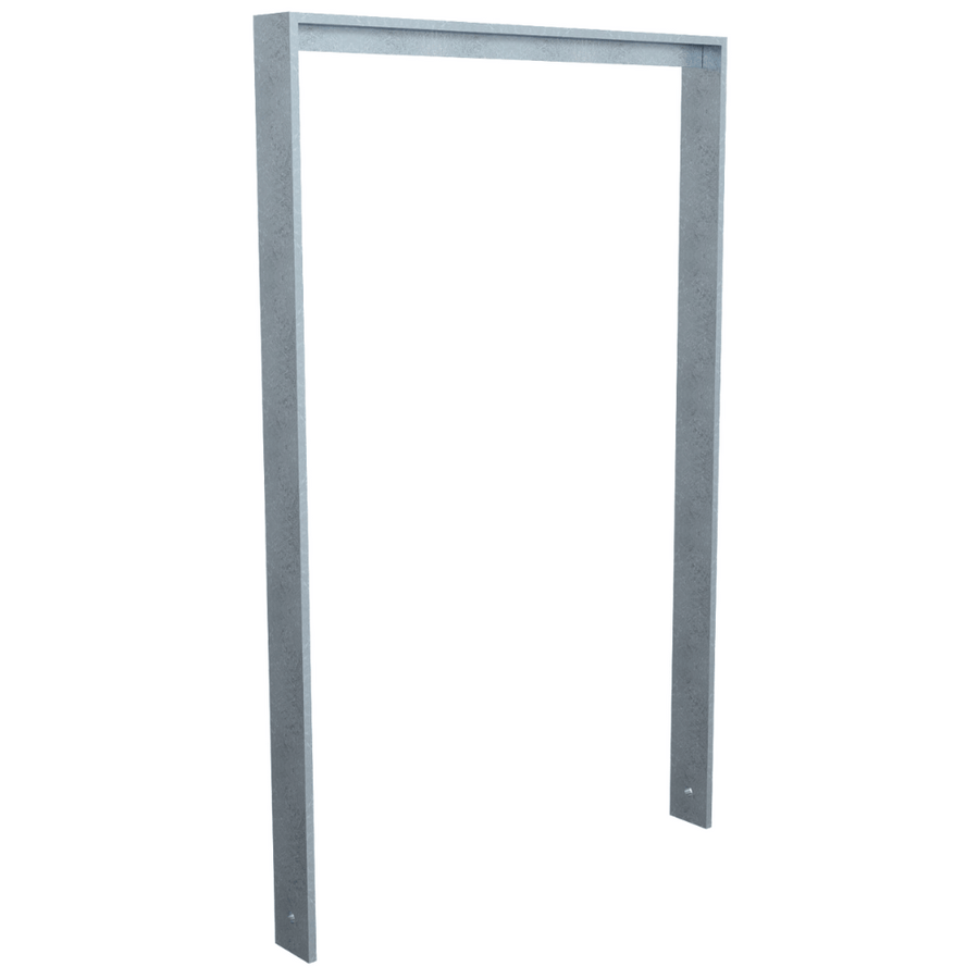 Fietsbeugel design | Plat staal 80x15 mm | Verzinkt of antraciet BD703 fijn structuur