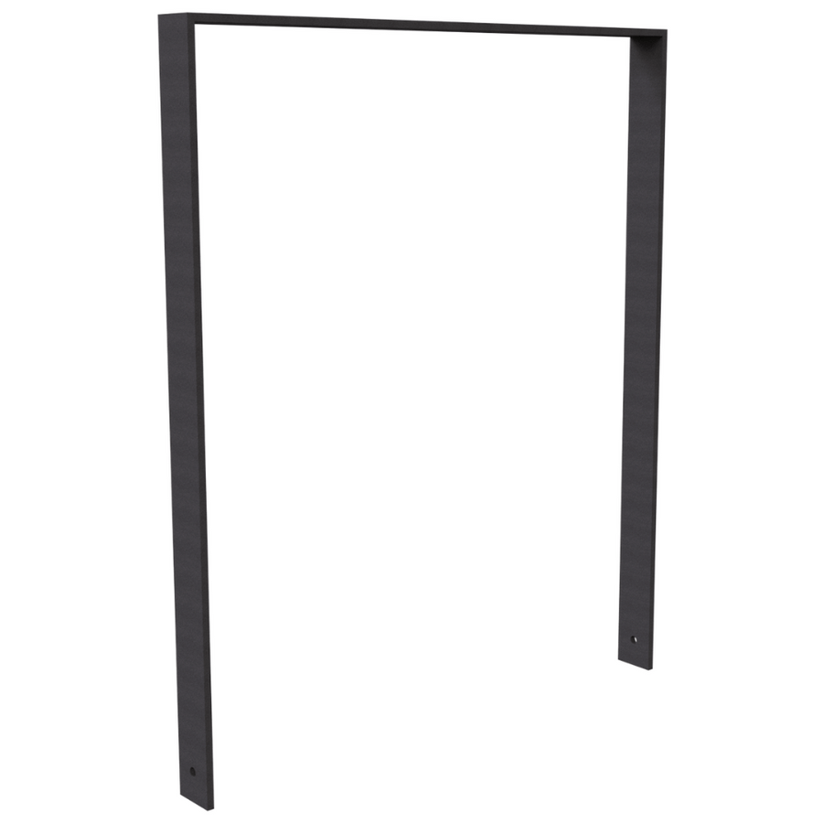 Fietsbeugel design | Plat staal 80x12 mm | Verzinkt of antraciet BD703 fijn structuur