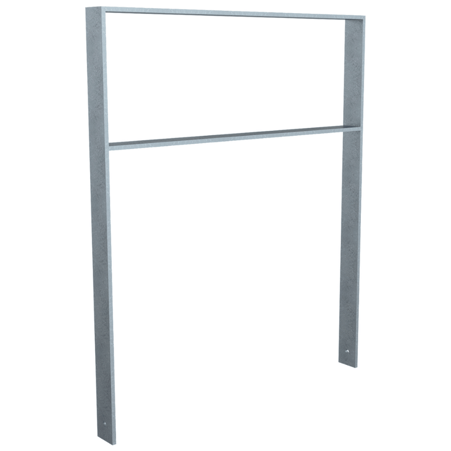 Fietsbeugel design | Plat staal 80x12 mm | Verzinkt of antraciet BD703 fijn structuur