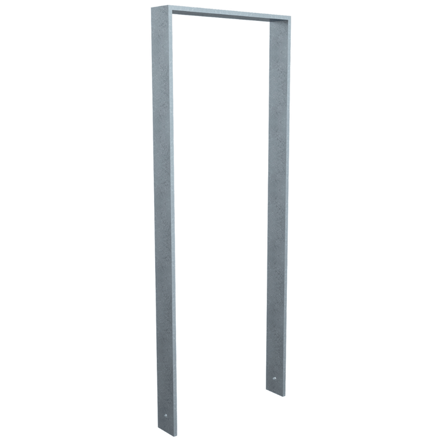 Fietsbeugel design | Plat staal 80x12 mm | Verzinkt of antraciet BD703 fijn structuur