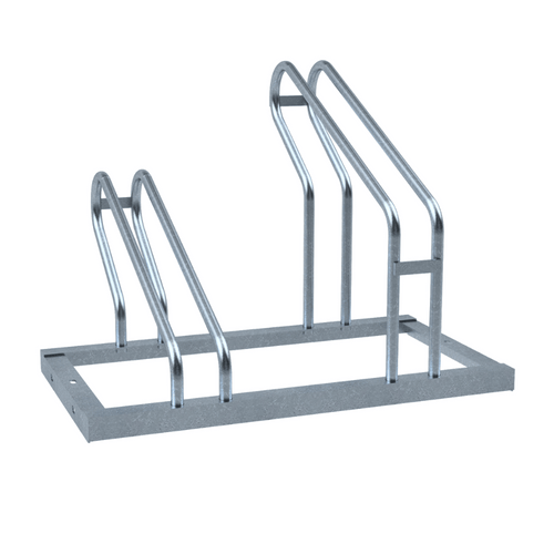 Fietsenrek enkelzijdig | Verzinkt staal | Voor 2 tot 6 fietsen