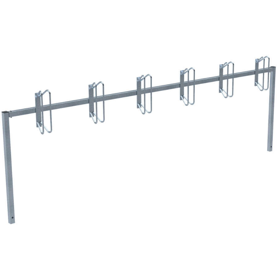 Fietsenrek serie parkeren | Verzinkt staal | Voor verankering in beton