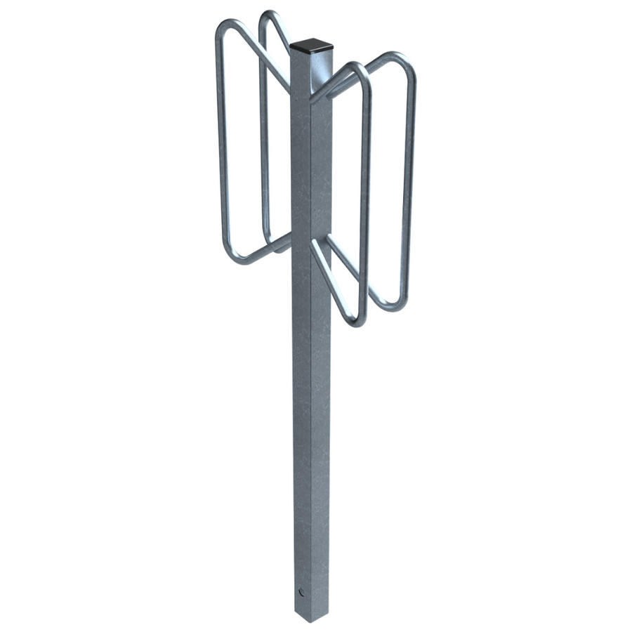 Fietsenrek individuele standaard | Verzinkt staal | Voor verankering in beton