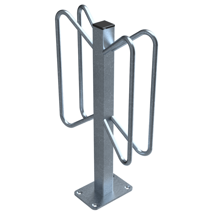 Fietsenrek individuele standaard | Verzinkt staal | Voor vloermontage
