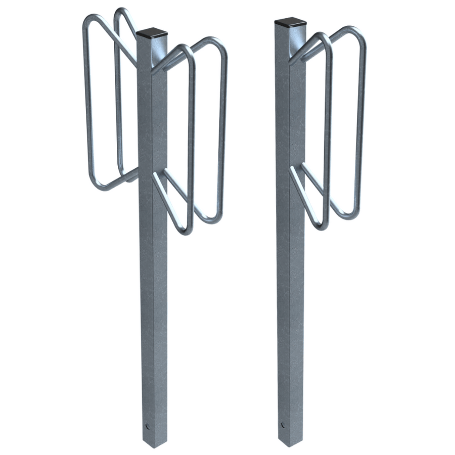 Fietsenrek individuele standaard | Verzinkt staal | Voor verankering in beton